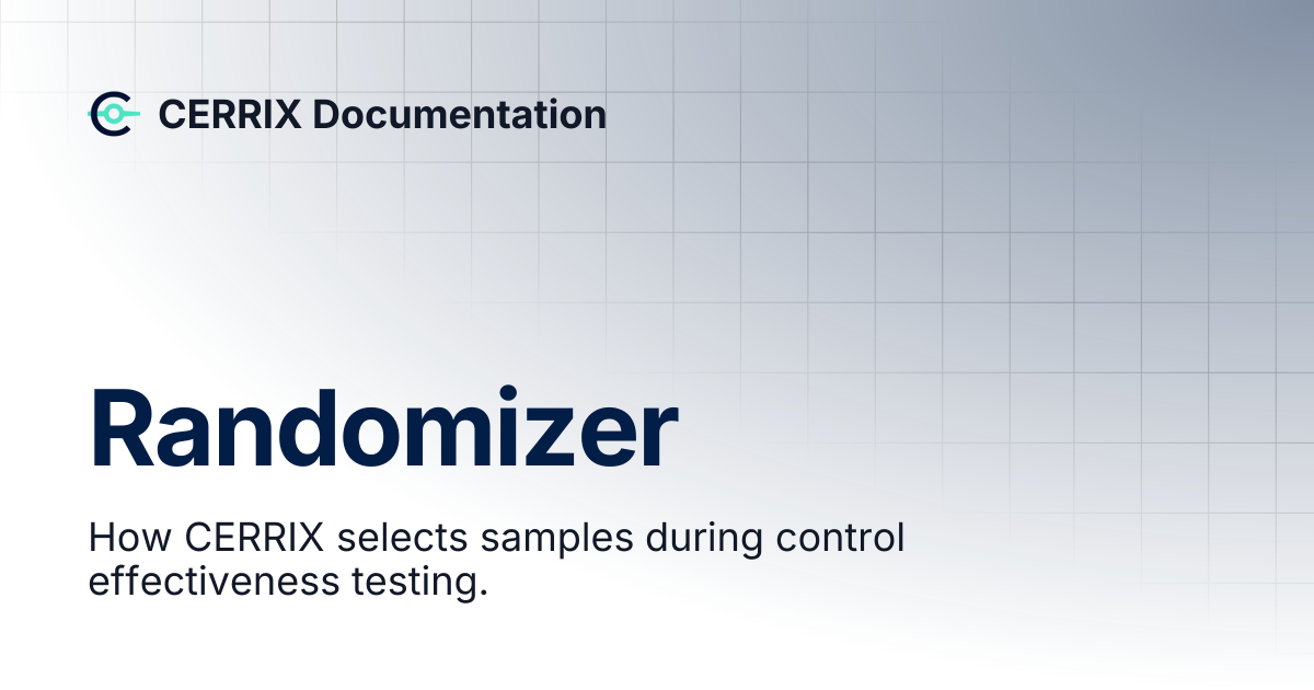 Randomizer | CERRIX Documentation